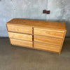 1970's Oak Six Drawer Dresser