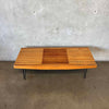 Vintage Mid Century Modern Coffee Table On Hairpin Legs