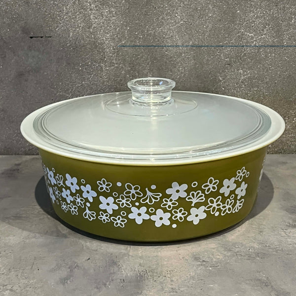 Pyrex #664 Big Bertha 4 Qt Spring Bloom Crazy Daisy With Lid 664C