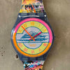 Vintage Swatch "Postcard" Wall Clock