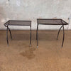 Pair of Vintage Iron Nesting Patio Tables