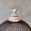 Vintage Large Hanging Birdcage With Ornate Bottom
