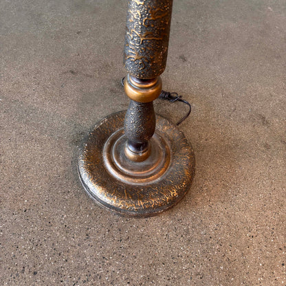 Antique 1920's Carved Wood /Gilded Floor Lamp