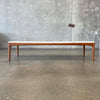 Mid Century Coffee Table "Rythm" Walnut & Marble By Lane