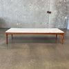 Mid Century Coffee Table "Rythm" Walnut & Marble By Lane