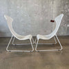 Pair Of White Patio Chairs By Wiebke Braasch For Ikea