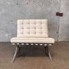 Barcelona Chair By Knoll Original Leather upholstery Signed