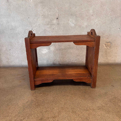Monterey Style Del-Rey Side Table Hand Painted - Mahogany