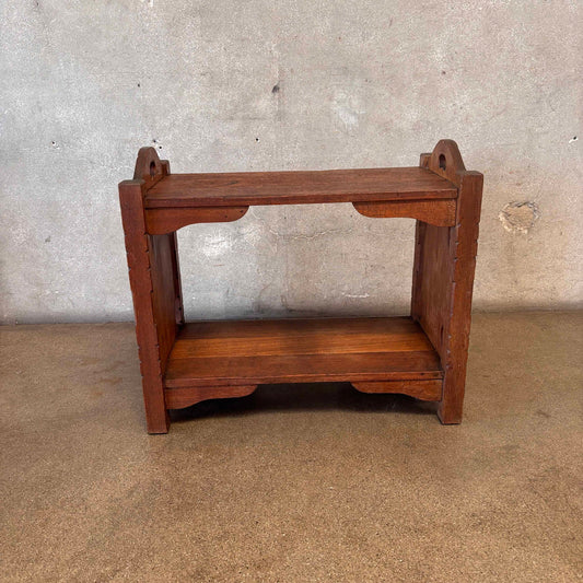 Monterey Style Del-Rey Side Table Hand Painted - Mahogany