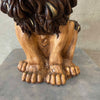 Vintage Ceramic Lion Statue