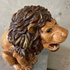 Vintage Ceramic Lion Statue