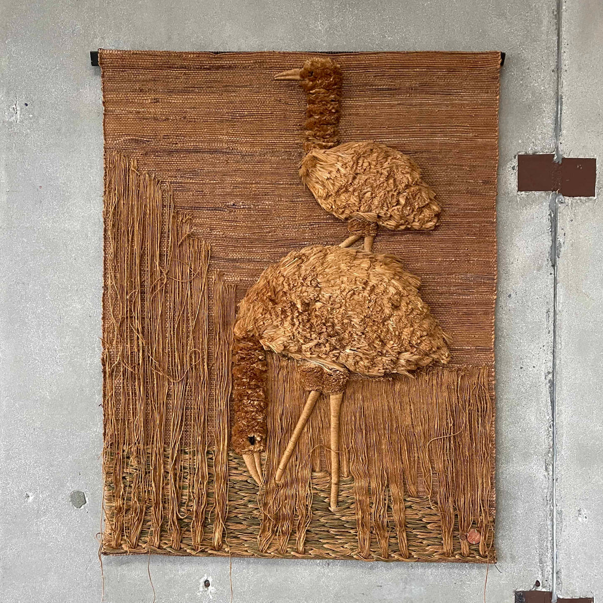 1979 Don-Freedman Bird Wall Fabric Art