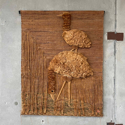 1979 Don-Freedman Bird Wall Fabric Art