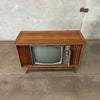 Mid Century Modern RCA Victor TV - Powers On