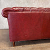 Red Chesterfield Leather Sofa