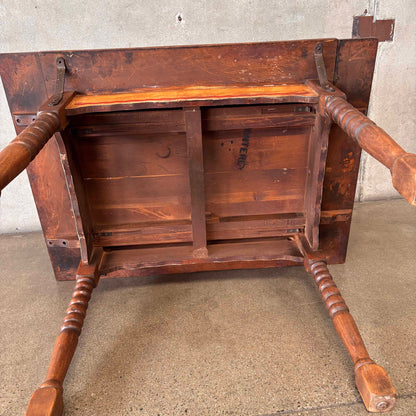 Monterey Furniture Dining Table with Leaves - Smoky Maple & Crackle