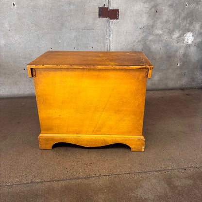 Monterey Style Folk Art Large Blanket Chest Hand Painted 1930's