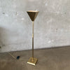 Post Modern Brass Torchiere Floor Lamp by Frederick Cooper
