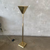 Post Modern Brass Torchiere Floor Lamp by Frederick Cooper