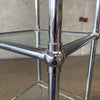 Italian Chrome Tube Shelving Unit