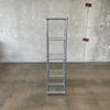 Italian Chrome Tube Shelving Unit