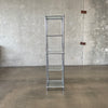 Italian Chrome Tube Shelving Unit