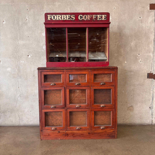1910 Coffee Mercantile Cabinet 2 Pieces