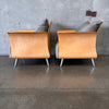 Pair of Keihaver Belle Bentwood Lounge Chairs w/Ottoman