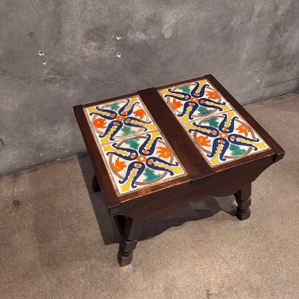 D&M California 8" Tile Top Walnut Table