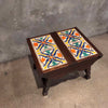 D&M California 8" Tile Top Walnut Table