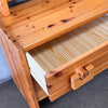 Scandinavian Pine Drawers With Mirror