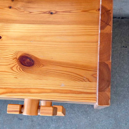 Scandinavian Pine Drawers With Mirror