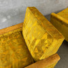 Mid Century Modern Pair of Yellow Chairs
