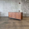 Mid Century Modern Walnut & Brass Dresser by John Stuart for Mount Airy Furniture