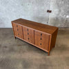 Mid Century Modern Walnut & Brass Dresser by John Stuart for Mount Airy Furniture