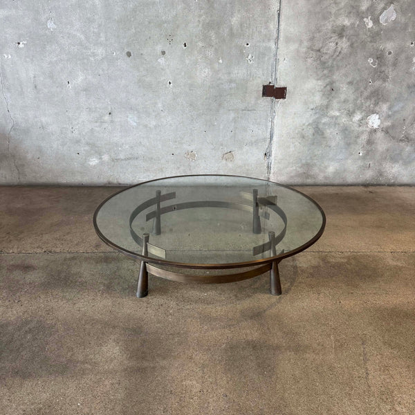Brass & Glass "Tao" Coffee Table by Blackman Cruz
