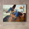 1970's Oil On Canvas Cowboy Painting