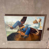 1970's Oil On Canvas Cowboy Painting