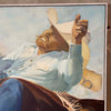 1970's Oil On Canvas Cowboy Painting