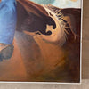 1970's Oil On Canvas Cowboy Painting