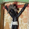 Antique Hand Made "Cristo Negro" Made in Mexico