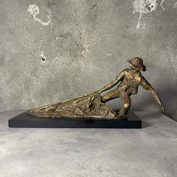 The Fisherman Sculpture by Edith Kolton