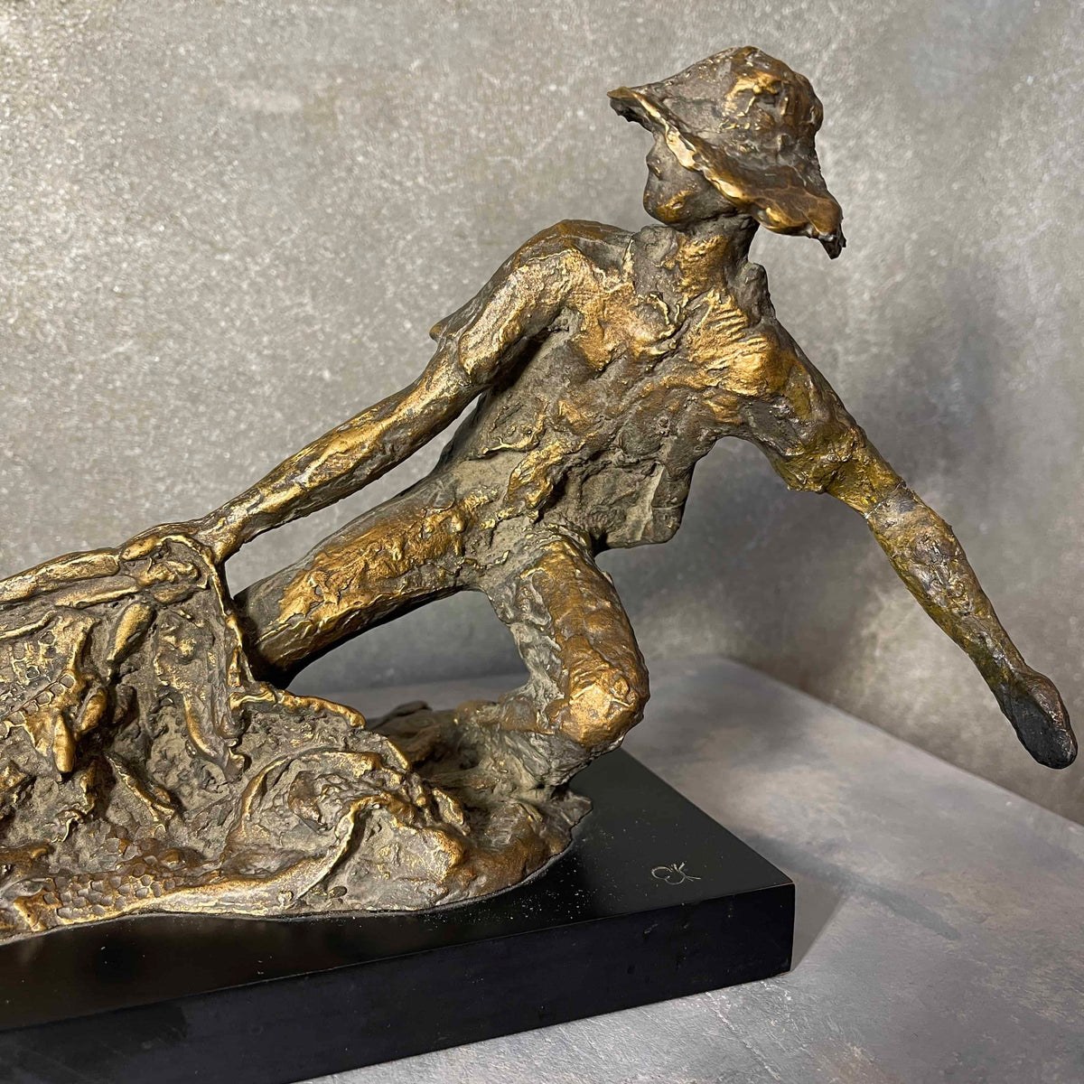 The Fisherman Sculpture by Edith Kolton