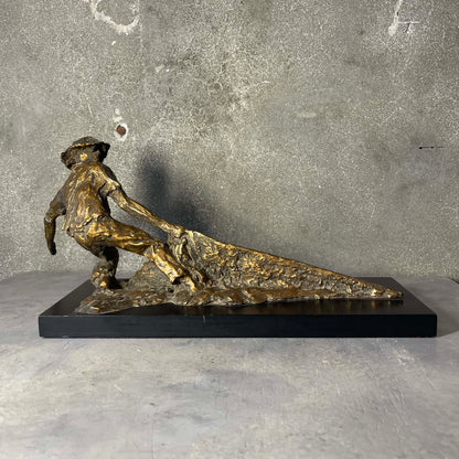 The Fisherman Sculpture by Edith Kolton