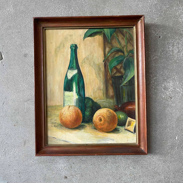 1971 Oil on Board Still Life Painting