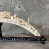 Vintage Asian Tusk Sculpture (Resin)