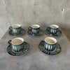 Mid Century Modern Mikasa Tea Cups/Saucer Set