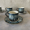 Mid Century Modern Mikasa Tea Cups/Saucer Set