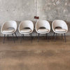 Set of Four West Elm Orb Dining Chairs