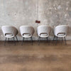 Set of Four West Elm Orb Dining Chairs